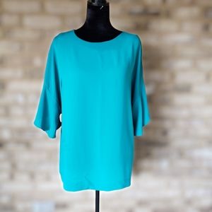 J Jill Wearever Collection 3/4 Sleeve Career Top Women Size Medium